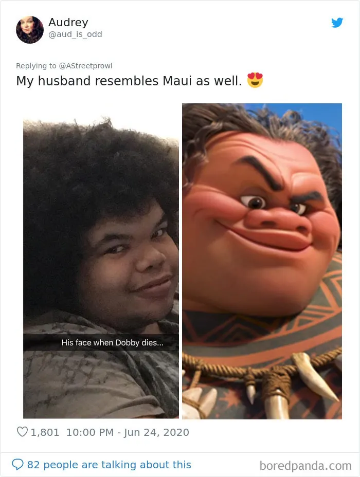People Post What Cartoon 'Celebrity' Is Their Doppelganger And Here Are 30 Of The Best Ones