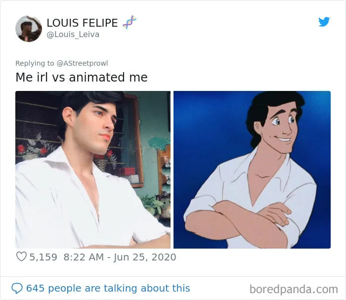 People Post What Cartoon 'Celebrity' Is Their Doppelganger And Here Are 30 Of The Best Ones