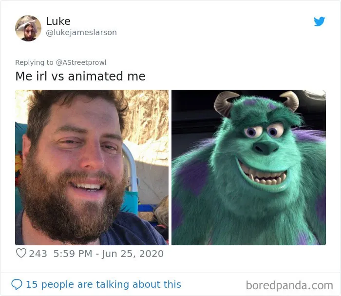 People Post What Cartoon 'Celebrity' Is Their Doppelganger And Here Are 30 Of The Best Ones