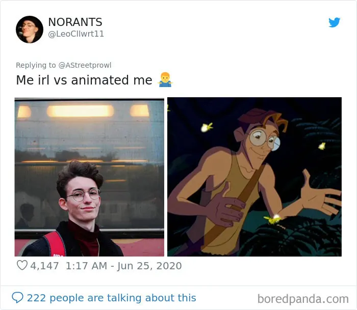 People Post What Cartoon 'Celebrity' Is Their Doppelganger And Here Are 30 Of The Best Ones