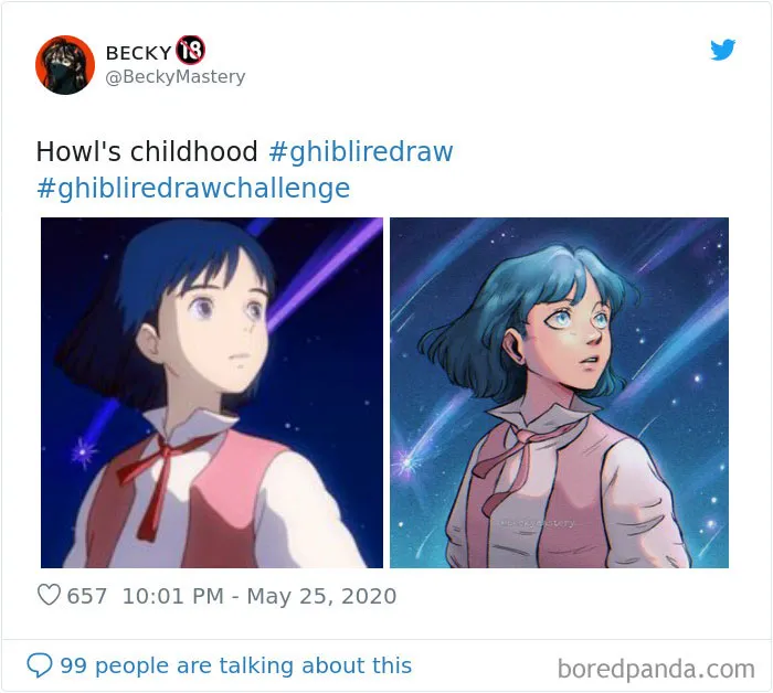 Viral Challenge Has People Redrawing Studio Ghibli Characters In Their Own Style, And Here's 35 Of The Most Impressive Recreations