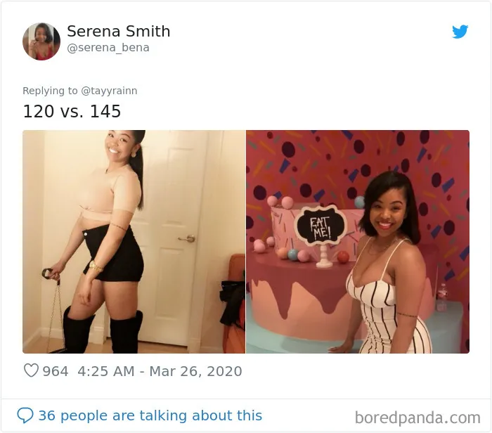 35 Before And After Weight Gain Pics That Women Posted To Celebrate Self-Love
