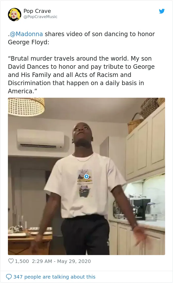 Madonna Was Met With Backlash For Her George Floyd Tribute That Was Just Her Son David Dancing