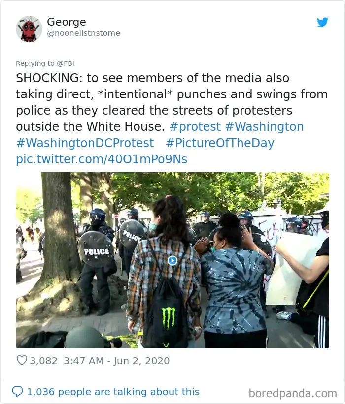 FBI Asks People To Send Evidence Of Violence During Protests, Gets Videos And Pics Of Police Violence In Response