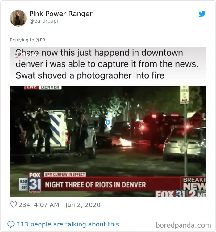 FBI Asks People To Send Evidence Of Violence During Protests, Gets Videos And Pics Of Police Violence In Response