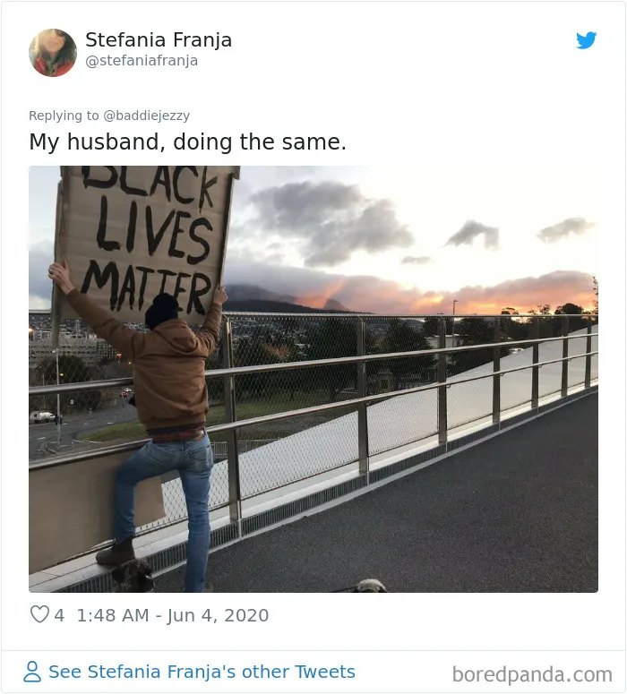 Mi marido, haciendo lo mismo