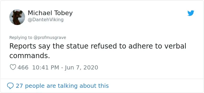 35 Tweets Mocking And Victim-Blaming The Pulled-Down Statue Of Slave Trader In Bristol