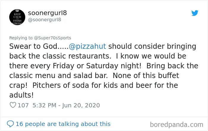 People Share How Pizza Hut Has Changed Since The '90s And It Hardly Looked Like It Is Today