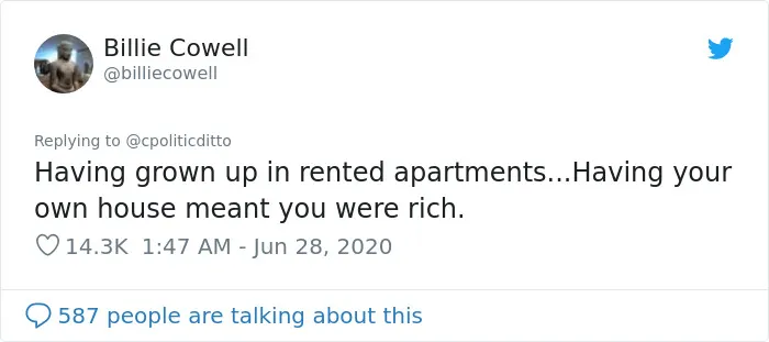 People Share Things They Thought Were Indicators Of Wealth When They Were Kids (30 Tweets)