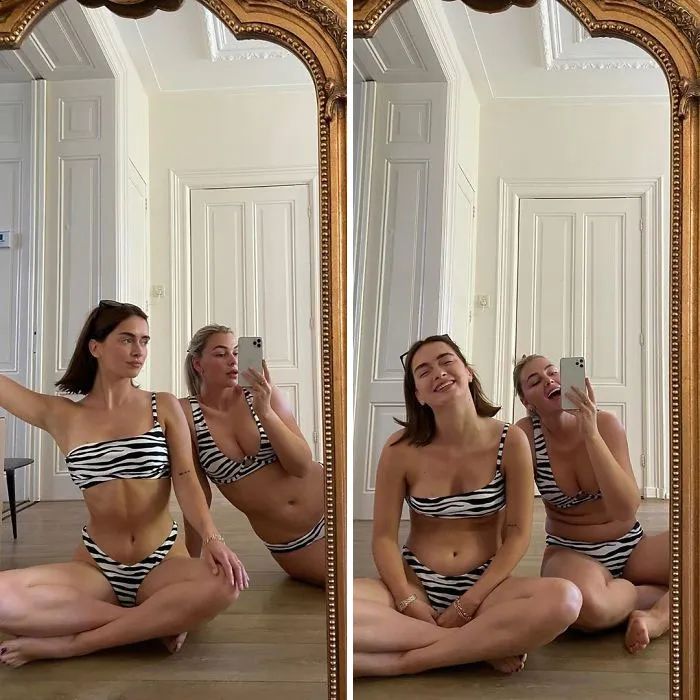 Influencer Continues To Expose The Truth Behind Those 'Perfect' Instagram Photos With More Side-By-Side Pics