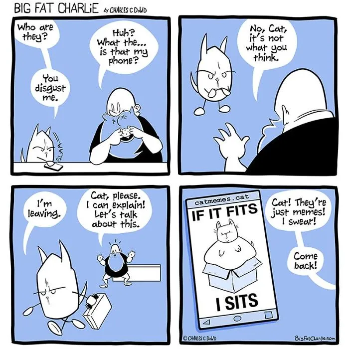 My 40 Fun Comics About My Daily Struggles As A Fat Man