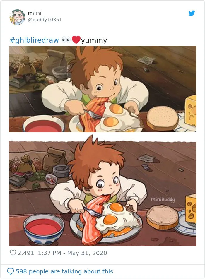 Viral Challenge Has People Redrawing Studio Ghibli Characters In Their Own Style, And Here's 35 Of The Most Impressive Recreations