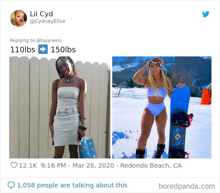 35 Before And After Weight Gain Pics That Women Posted To Celebrate Self-Love