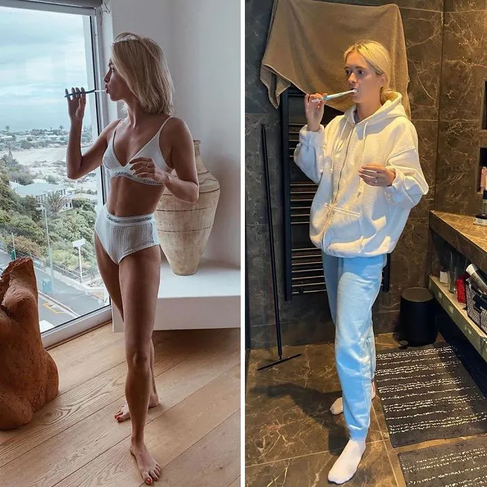 Influencer Continues To Expose The Truth Behind Those 'Perfect' Instagram Photos With More Side-By-Side Pics