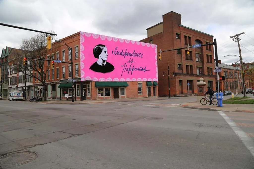 It Took Two Months And Over A Million Loops To Crochet This Stunning Susan B. Anthony Mural
