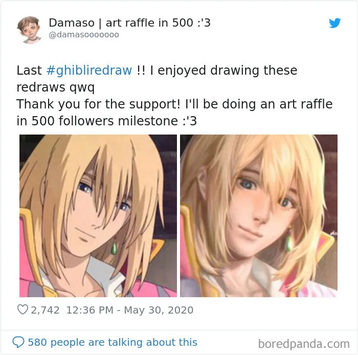 Viral Challenge Has People Redrawing Studio Ghibli Characters In Their Own Style, And Here's 35 Of The Most Impressive Recreations