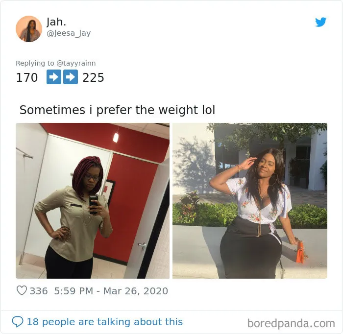 35 Before And After Weight Gain Pics That Women Posted To Celebrate Self-Love