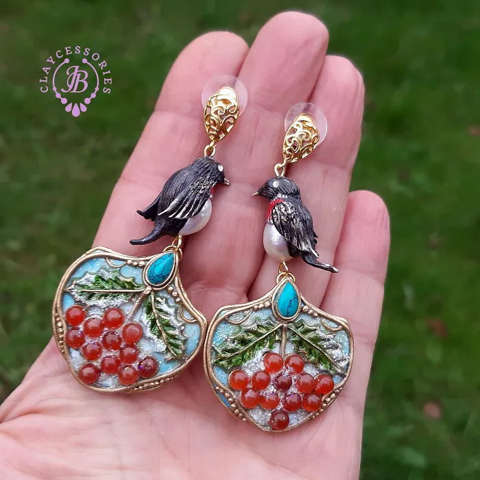 My One Of A Kind Earrings From Polymer Clay