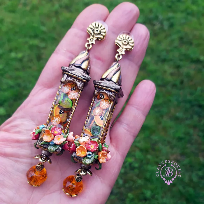 My One Of A Kind Earrings From Polymer Clay