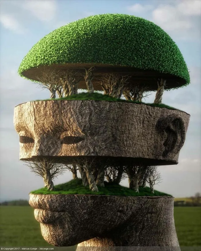 86 Bizarre Surrealistic 3D Human Sculptures By Marcus Conge