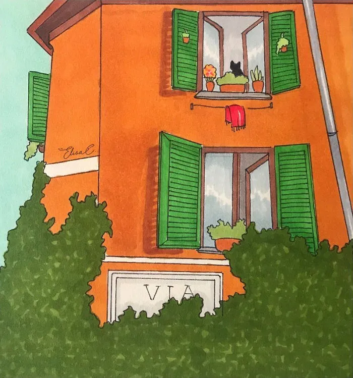 I Illustrate The Daily Life Of My Cat And Me During The Lockdown In Rome (48 Pics)