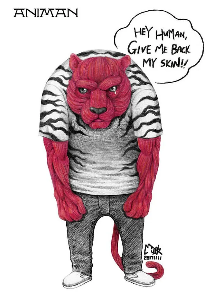 Artist Tries To Raise Awareness About Animal Abuse With These 33 Uncomfortable Illustrations