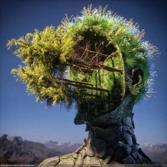 86 Bizarre Surrealistic 3D Human Sculptures By Marcus Conge
