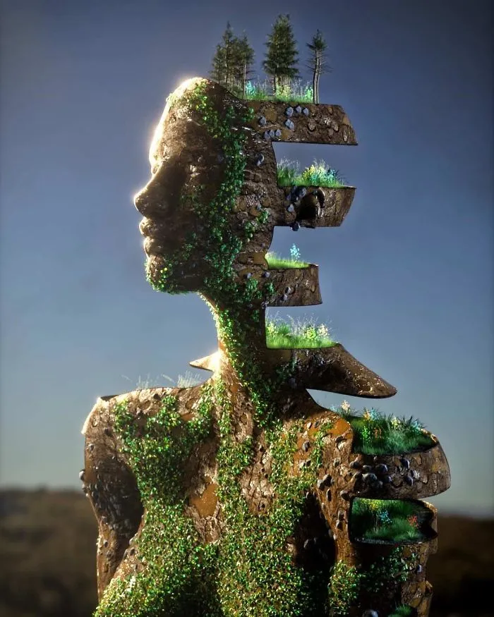 86 Bizarre Surrealistic 3D Human Sculptures By Marcus Conge