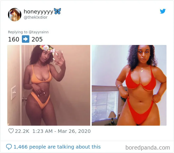 35 Before And After Weight Gain Pics That Women Posted To Celebrate Self-Love