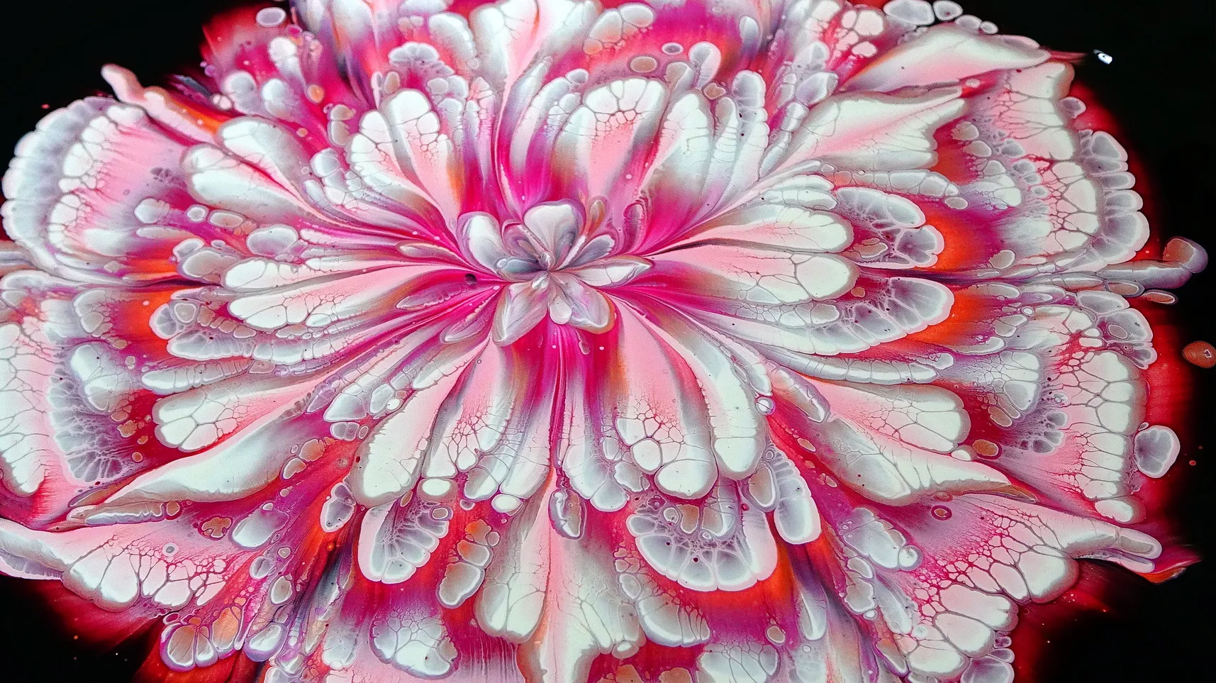Awesome Acrylic Pour Painting ~ Cup Bottom Reverse Flower Dip