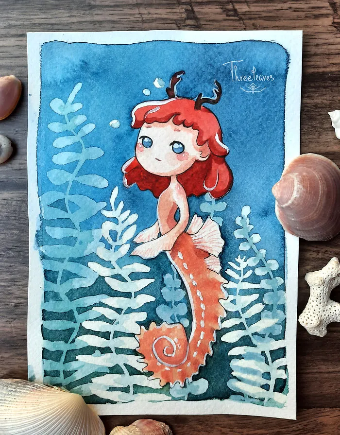 Day 2: Seahorse