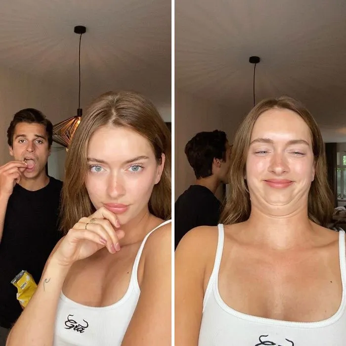 Influencer Continues To Expose The Truth Behind Those 'Perfect' Instagram Photos With More Side-By-Side Pics