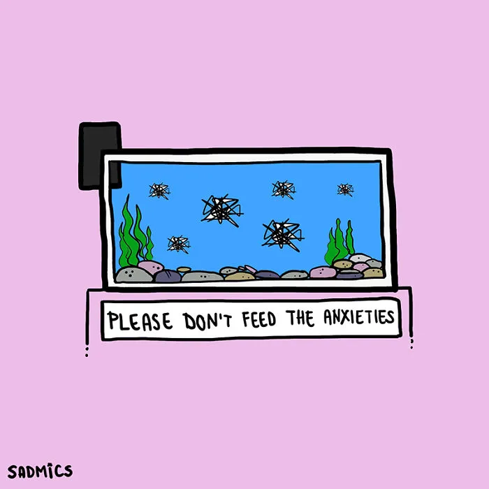 I Illustrate The Issues I Run Into Because Of My Anxiety (55 Pics)