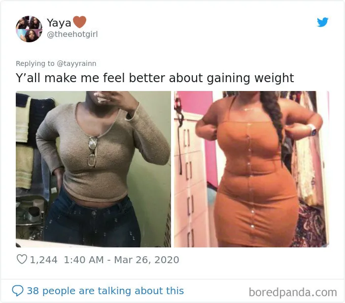 35 Before And After Weight Gain Pics That Women Posted To Celebrate Self-Love