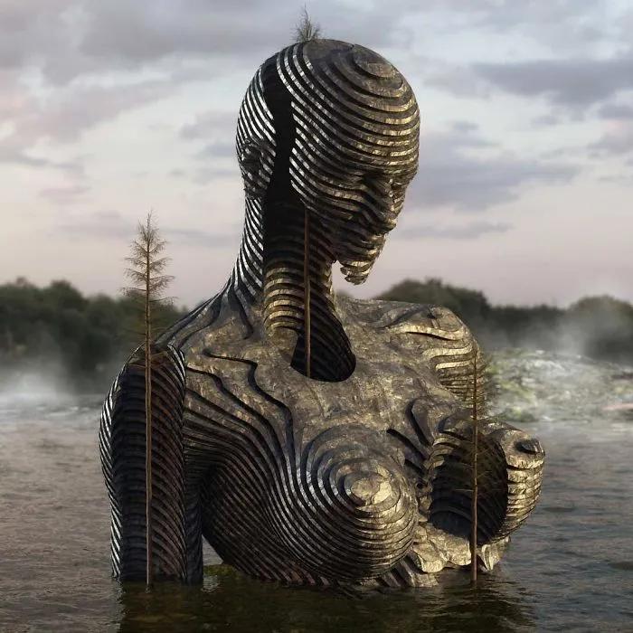 86 Bizarre Surrealistic 3D Human Sculptures By Marcus Conge
