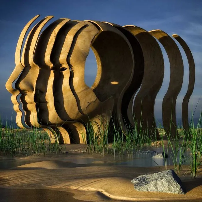 86 Bizarre Surrealistic 3D Human Sculptures By Marcus Conge
