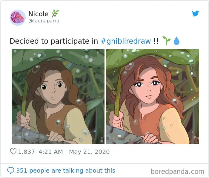 Viral Challenge Has People Redrawing Studio Ghibli Characters In Their Own Style, And Here's 35 Of The Most Impressive Recreations