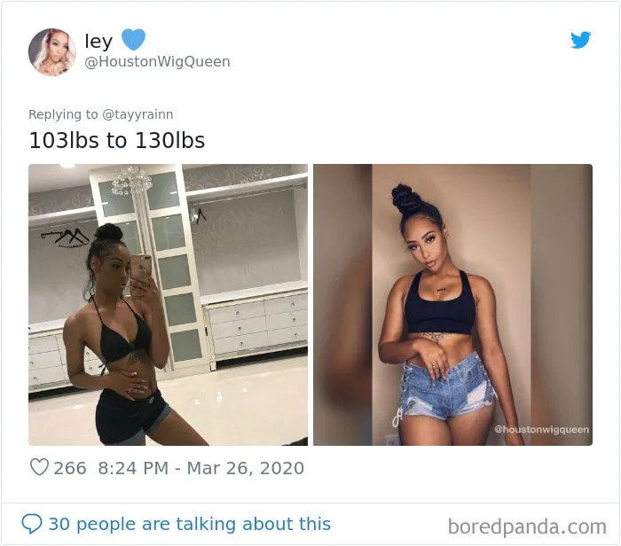 35 Before And After Weight Gain Pics That Women Posted To Celebrate Self-Love