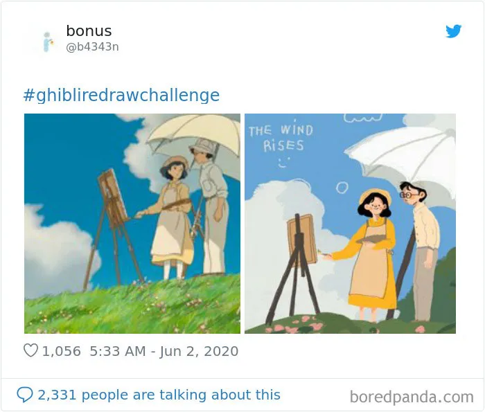 Viral Challenge Has People Redrawing Studio Ghibli Characters In Their Own Style, And Here's 35 Of The Most Impressive Recreations