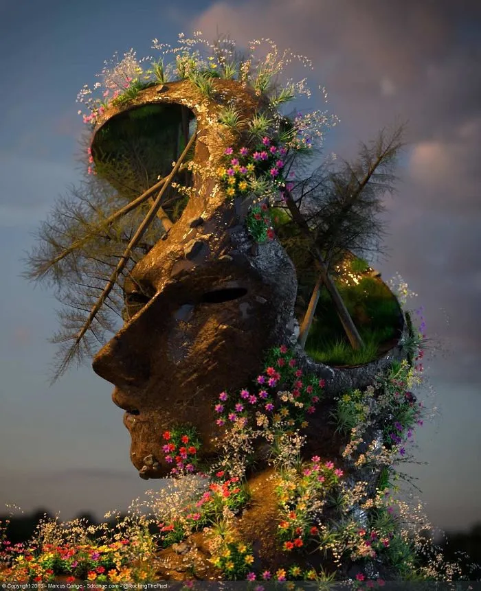 86 Bizarre Surrealistic 3D Human Sculptures By Marcus Conge