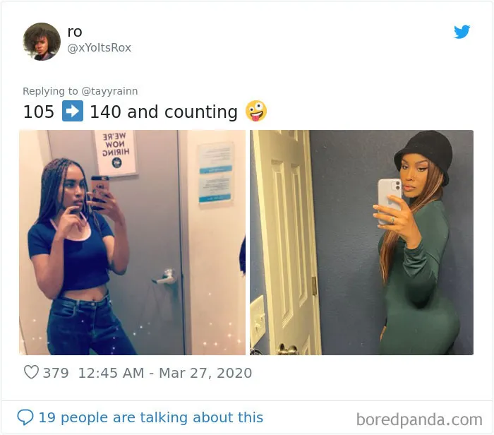 35 Before And After Weight Gain Pics That Women Posted To Celebrate Self-Love