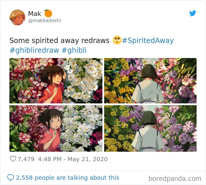 Viral Challenge Has People Redrawing Studio Ghibli Characters In Their Own Style, And Here's 35 Of The Most Impressive Recreations