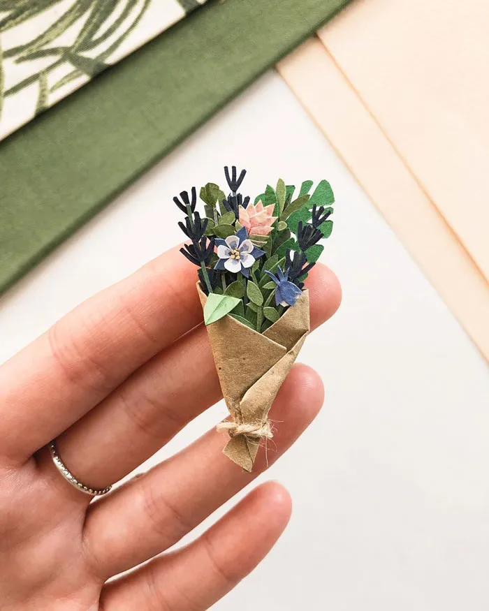 Paper Artist Tania Lissova Is Winning Hearts With Her Tiny Hand-cut Paper Plants (30 Pics)
