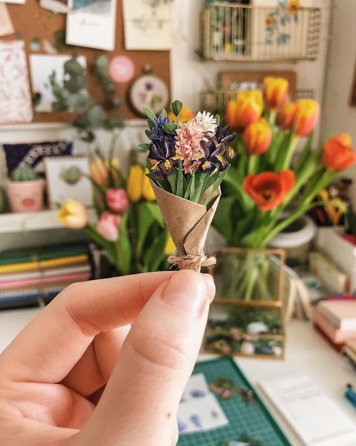 Paper Artist Tania Lissova Is Winning Hearts With Her Tiny Hand-cut Paper Plants (30 Pics)