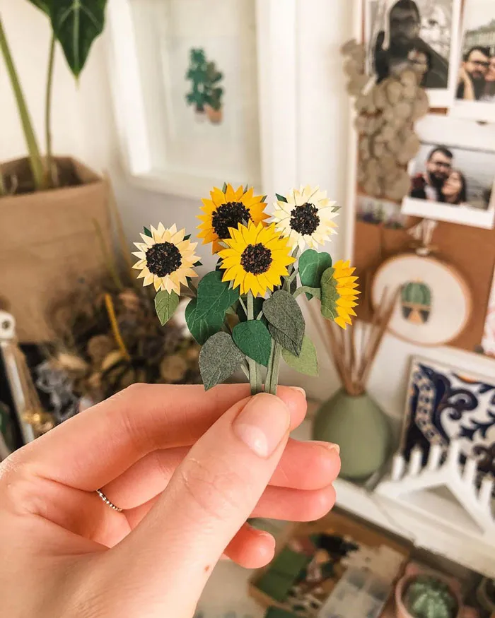 Paper Artist Tania Lissova Is Winning Hearts With Her Tiny Hand-cut Paper Plants (30 Pics)