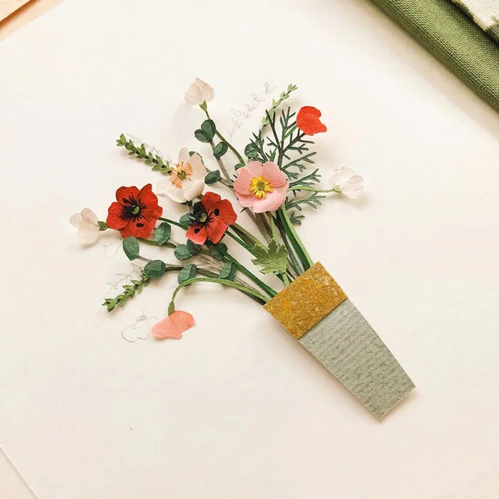 Paper Artist Tania Lissova Is Winning Hearts With Her Tiny Hand-cut Paper Plants (30 Pics)