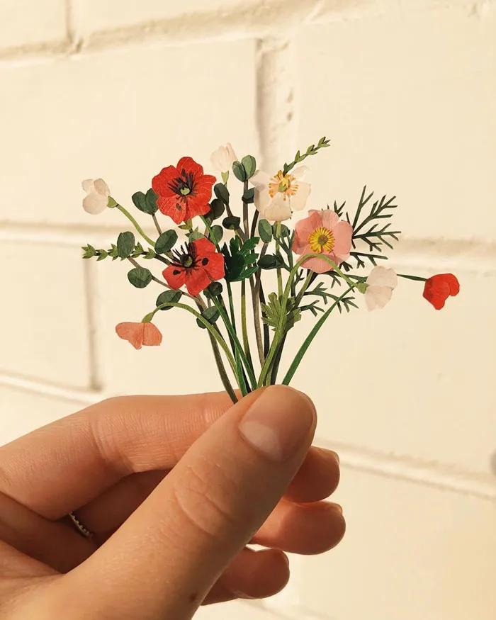 Paper Artist Tania Lissova Is Winning Hearts With Her Tiny Hand-cut Paper Plants (30 Pics)