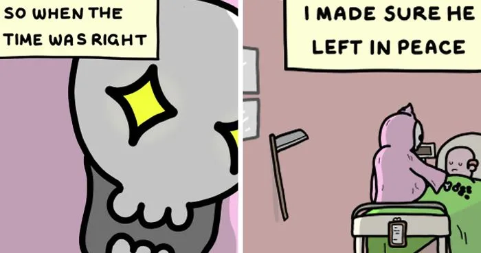 My Wholesome Webcomic About The Grim Reaper Who Is Actually Nice (17 New Pics)