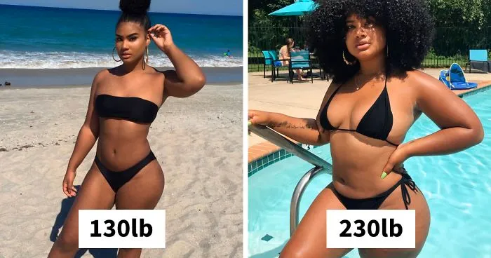 35 Before And After Weight Gain Pics That Women Posted To Celebrate Self-Love