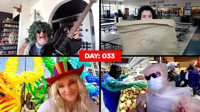 Co-Workers Hilariously Compete To See Who Can Show Up With The Silliest Costume During Their Quarantine Meetings